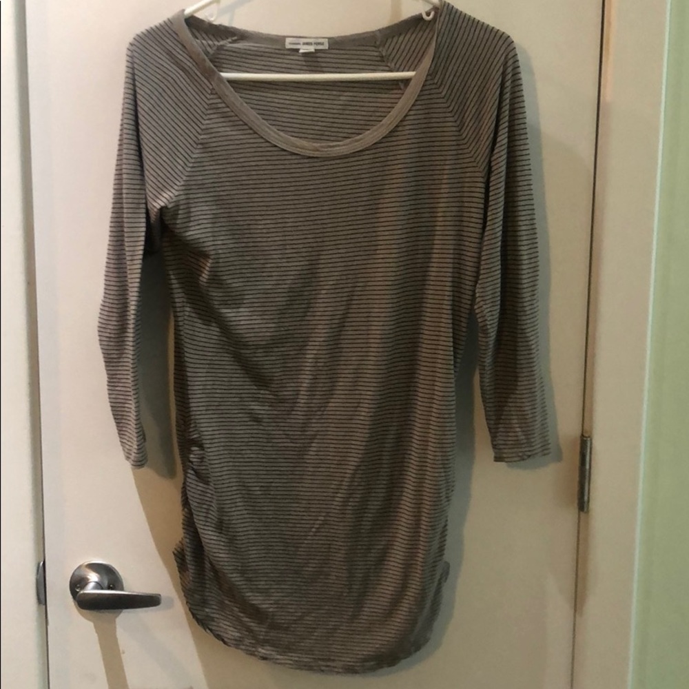 Long sleeved striped James Perse top